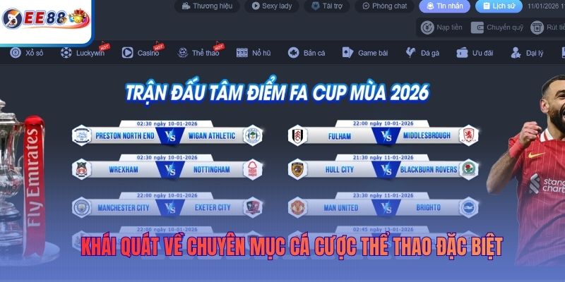 Khái quát về chuyên mục cá cược thể thao đặc biệt